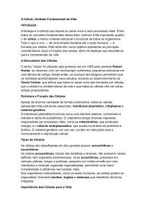 Biologia Celular: A Unidade Fundamental da Vida