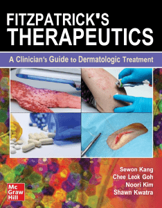 Fitzpatrick's Therapeutics Dermatologic Treatment Guide