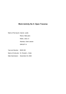 Open Compass Traverse Lab Report