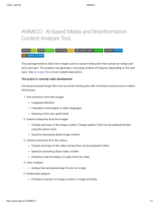 AMMICO: AI Media Analysis Tool
