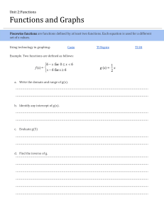 Piecewise Functions Worksheet