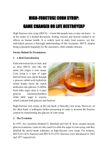 High-Fructose Corn Syrup: Health Effects