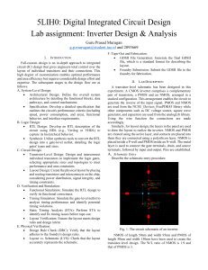 CMOS Inverter Design Lab Report