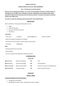 CBSE Class 12 Holiday Projects & Practical Files