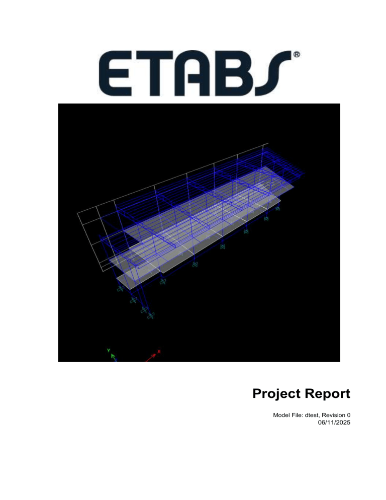 ETABS Structural Analysis Model Report dtest