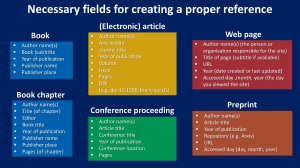 Academic Referencing Guide | Bibliography Format