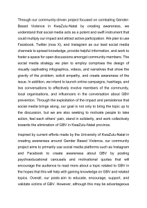 GBV Awareness Social Media Strategy