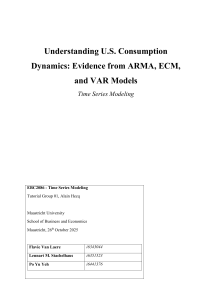 U.S. Consumption Dynamics: Time Series Modeling