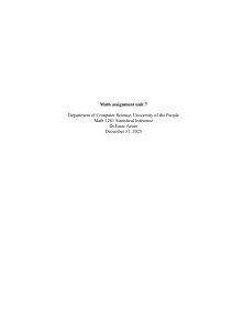 Regression Analysis of School Absenteeism - Math 1281 Assignment