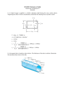ENGR301 Mechanics of Solids Homework 3 Solutions