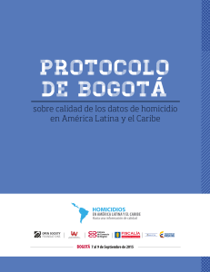Protocolo de Bogot&aacute;: Calidad de Datos de Homicidio