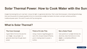 Solar Thermal Power: How to Cook Water with the Sun