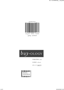 Buyology: Truth and Lies About Why We Buy by Martin Lindstrom