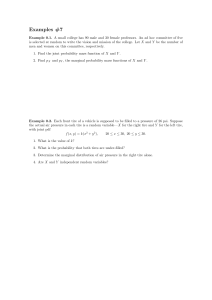 Probability and Statistics Examples: Joint Distributions