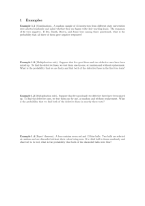 Probability Theory Examples and Rules