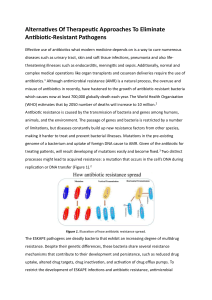 Alternatives to Antibiotics: New Therapies for AMR
