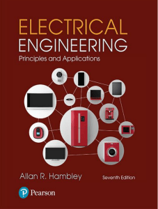 Electrical Engineering: Principles and Applications 7th Ed.