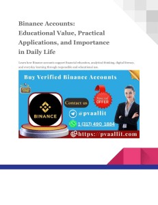 How to Buy Verified Binance Accounts for Secure Crypto ...