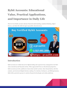 Bybit Accounts: Educational Guide to Financial Literacy