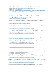 Dynamic Pricing in Ride-Shailing Research