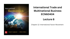 International Factor Movements Lecture Slides