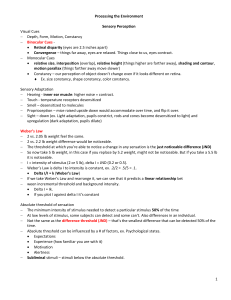 Psychology Study Guide: Sensation to Social Behavior