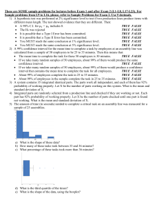 Statistics Sample Problems & Solutions