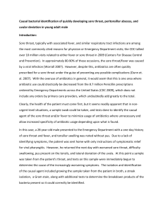 Sore Throat Bacterial Identification Case Study
