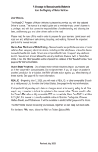 Massachusetts Driver's Manual 2023 - RMV Guide