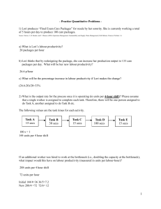 Operations Management Practice Problems: Productivity, Quality, Inventory