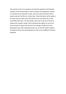 Lab 2: Thermal Expansion Experiment with Arduino
