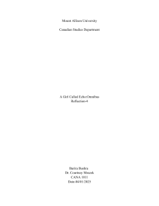 Analysis of A Girl Called Echo: Omnibus