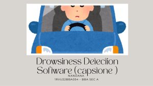 Drowsiness Detection Software Capstone Project