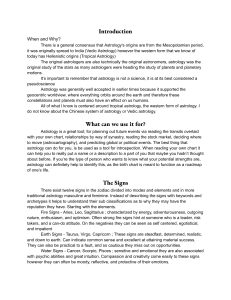 Guide to Tropical Astrology: Signs, Houses, and Planets