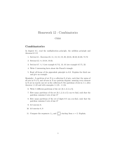 CS241 Combinatorics Homework 12