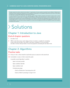 Cambridge IGCSE & O Level Computer Science Programming Book Solutions