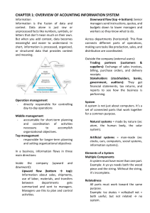 Accounting Information Systems Overview