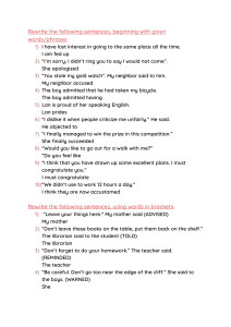 English Grammar Worksheet