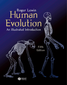 Human Evolution: An Illustrated Introduction Textbook