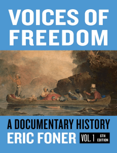 Voices of Freedom: A Documentary History of the United States
