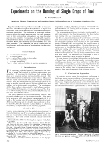 Single Fuel Droplet Combustion Investigation