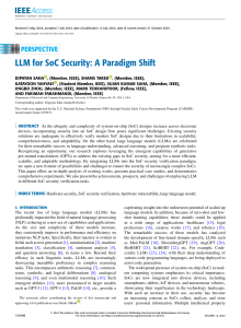 LLM for SoC Security: A Paradigm Shift | IEEE Access 2024