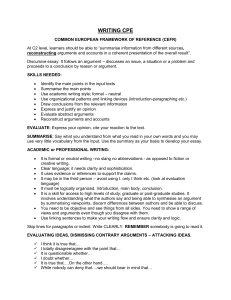 C2 Writing Guide: Discursive Essay Skills and Criteria