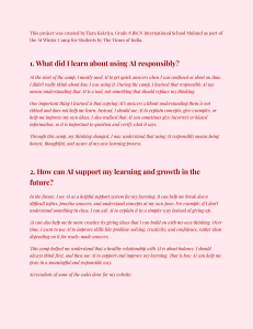Responsible AI Use Student Project Report Tiara Kakriya