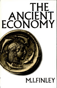 The Ancient Economy by M.I. Finley