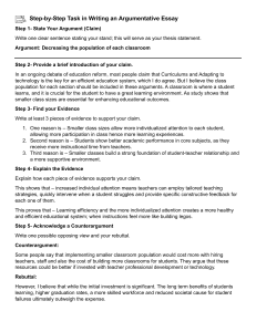 Argumentative Essay Writing Guide