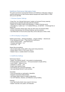 SolidWorks Performance Optimization Guide