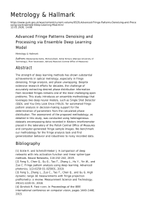 Advanced Fringe Patterns Denoising via Ensemble Deep Learning