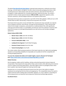 Plant-Based Shrink Wrap Market Report 2026-2036
