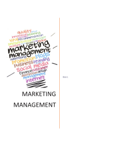 Marketing Management Collegedictaten